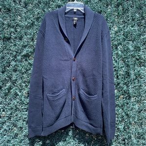 Navy blue "grandpa" sweater